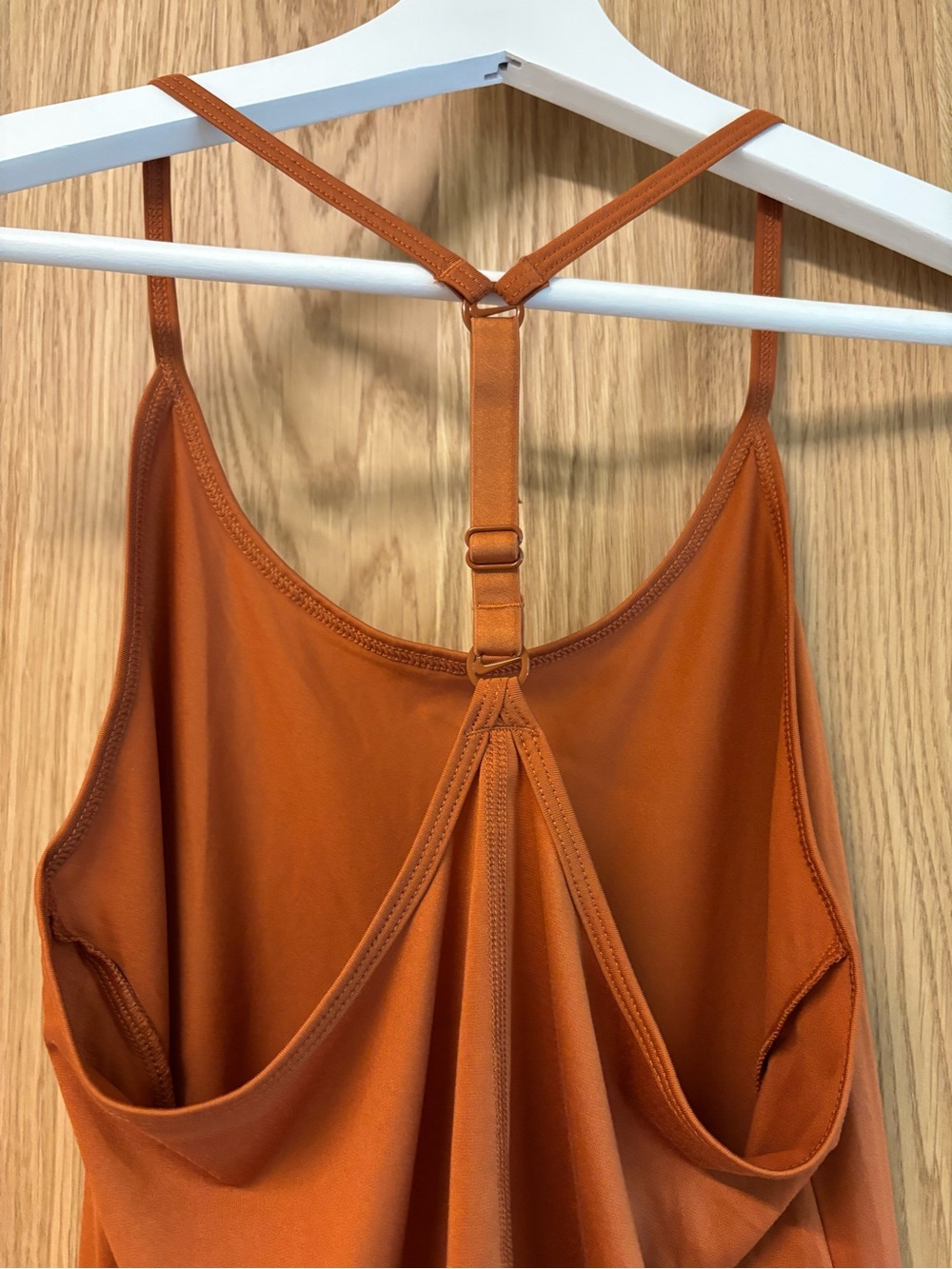 Nike Women's Rust Orange Performance Tank with Racerback - Picture 5 of 5